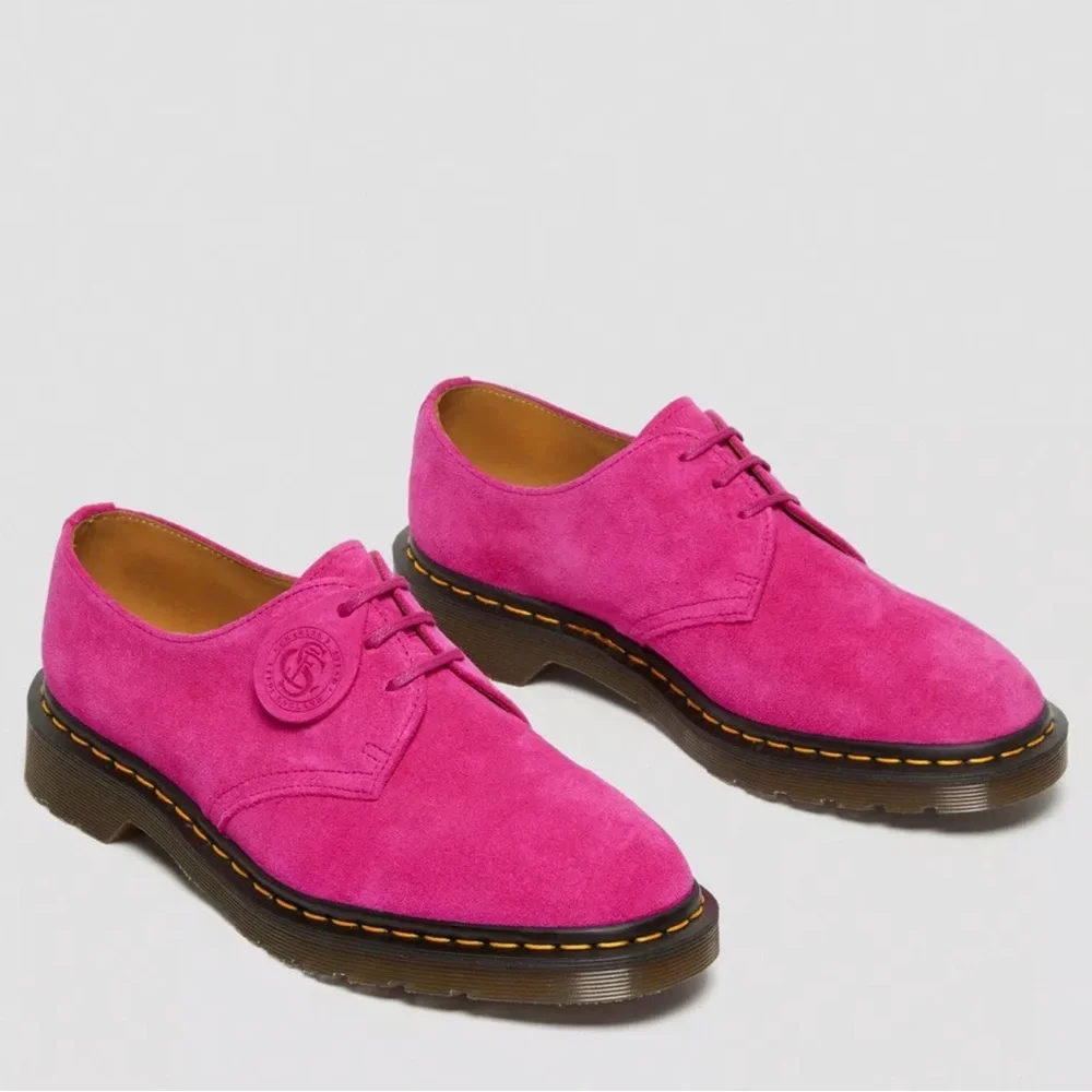 DR MARTENS 1461 made in England pink suede oxfords - Picture 2 of 11